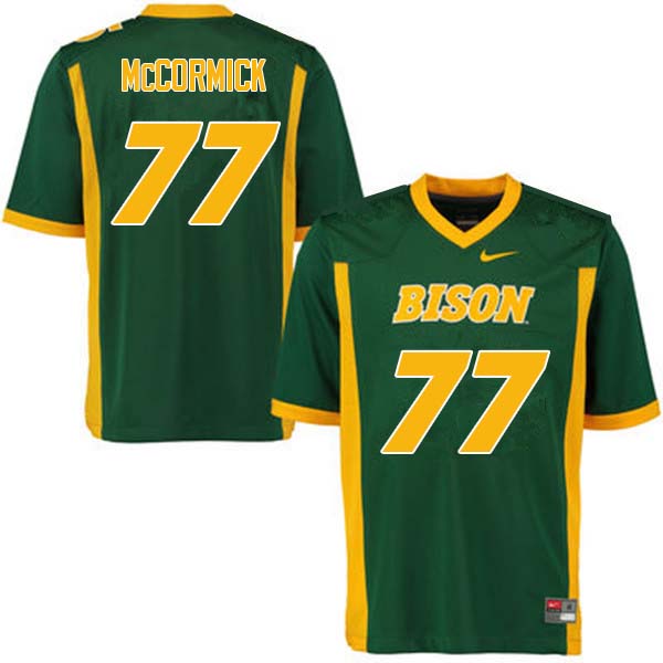 Men #77 Logan McCormick North Dakota State Bison College Football Jerseys Sale-Green